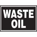 Accuform SAFETY LABEL WASTE OIL 3 12 in  X 5 in  LCHL504XVE LCHL504XVE